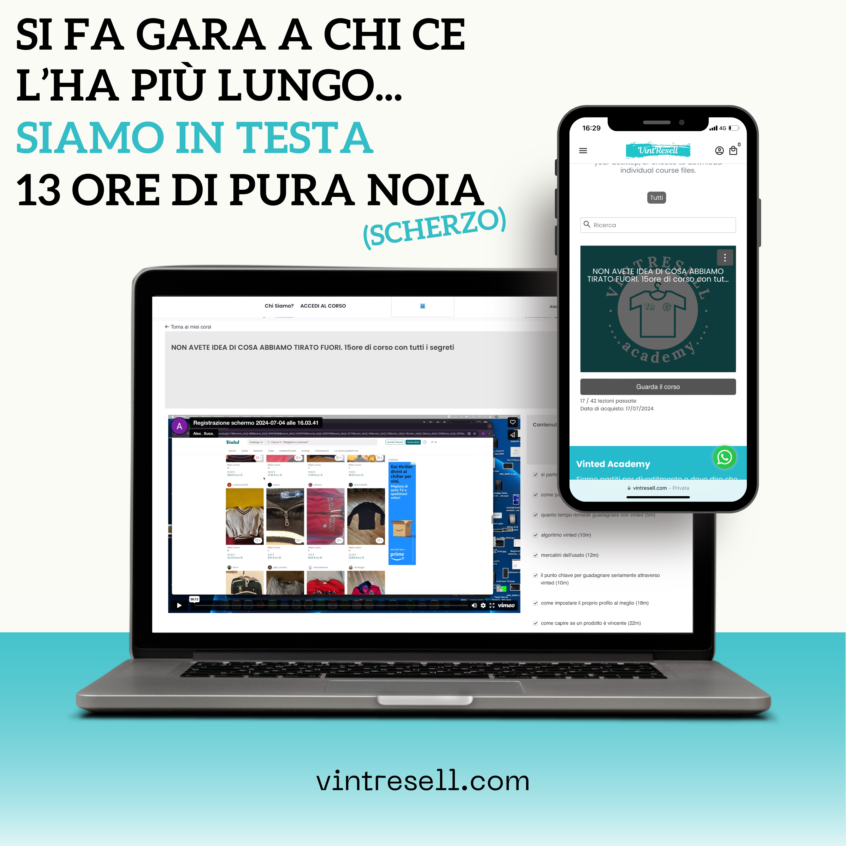 NON AVETE IDEA DI COSA ABBIAMO TIRATO FUORI. 15ore di corso con tutti i segreti