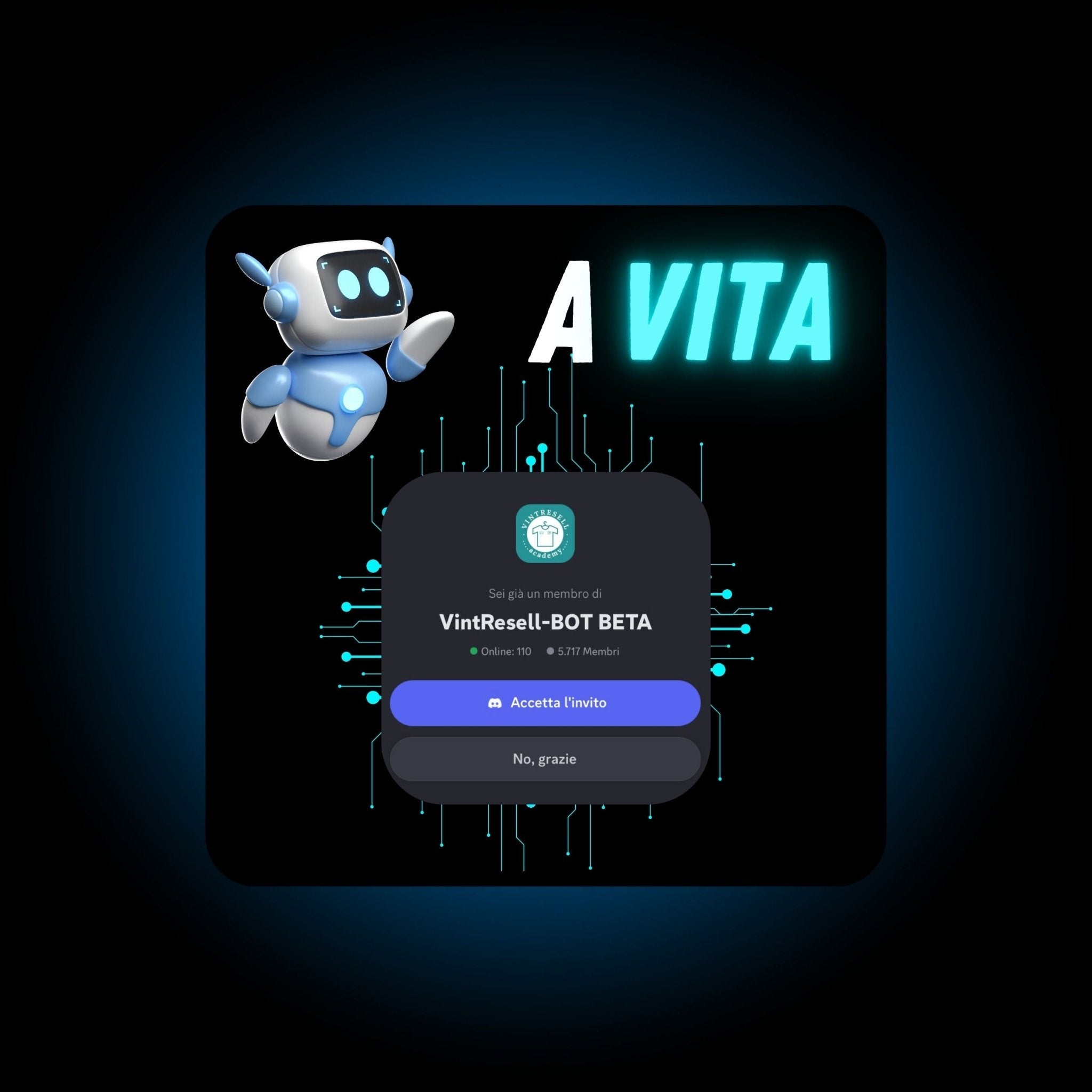 VinteResellBot Iscrizione a Vita - VintResell